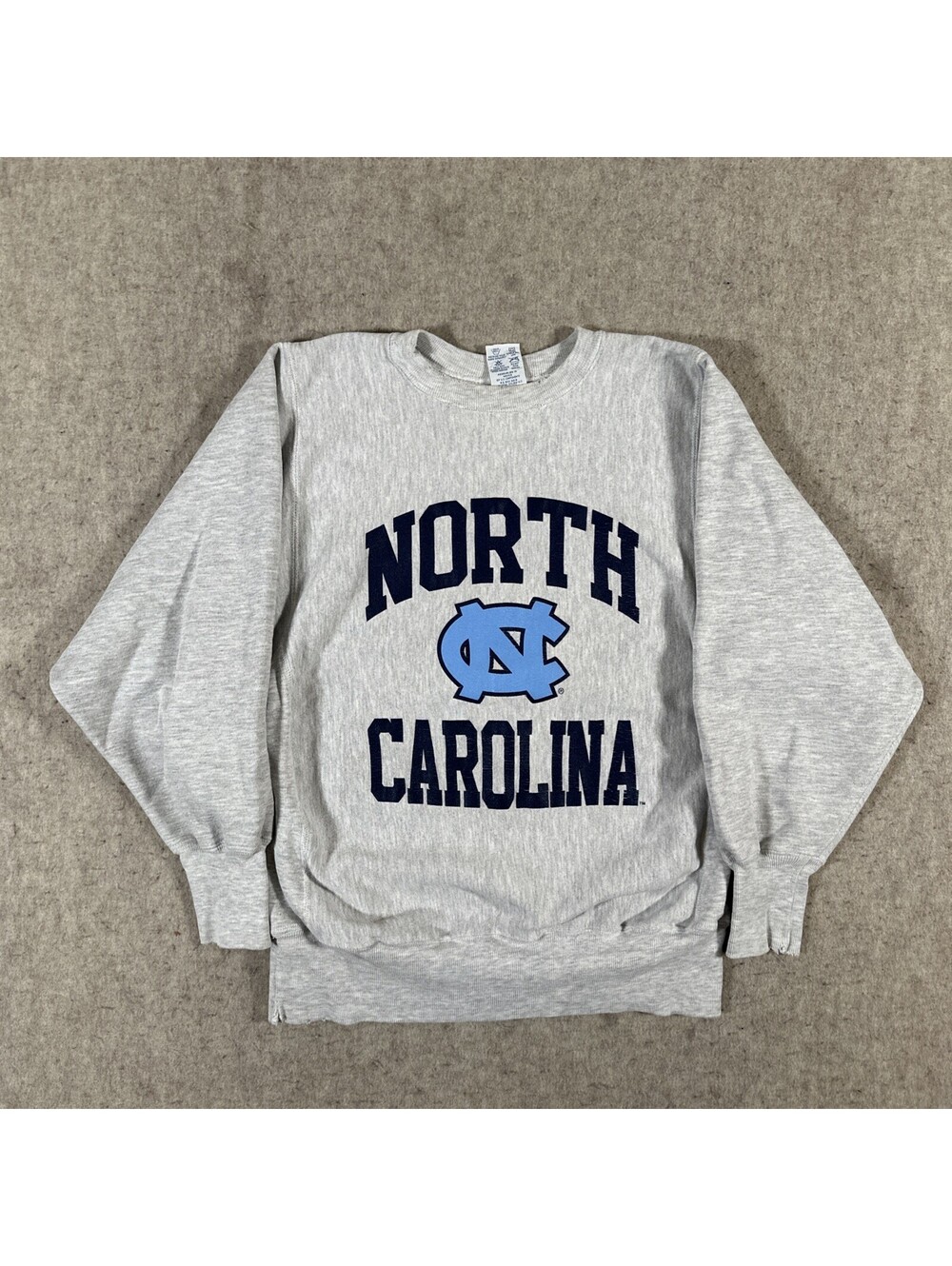 VTG 90s Champion Reverse Weave Sweatshirt Crewneck Small? North Carolina UNC